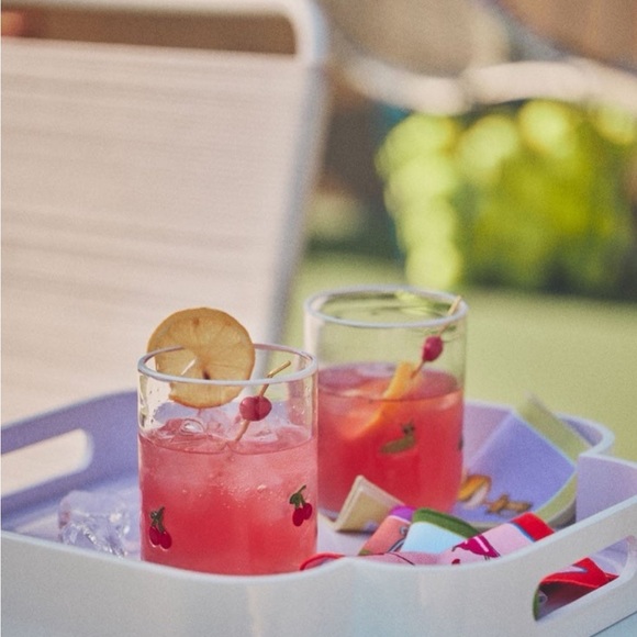 Anthropologie Cherry 🍒 Icon Drinking Glass - Picture 12 of 12